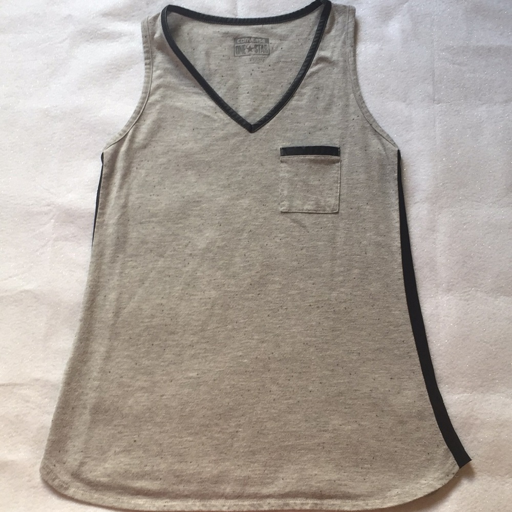 Converse Tank Top w/ Sheer Sides and Frocket